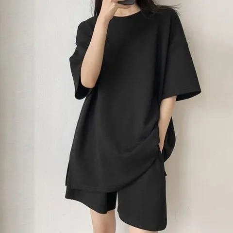 셀러허브 패션 [JHPM6SU9_51IB]무지 반팔 밴딩 반바지 세트 츄리닝 홈웨어