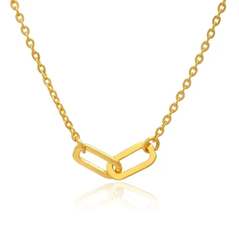 골드모아 여자 순금 목걸이 7.5g [더블 클립] 체인 디자인