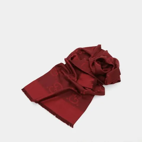 [구찌]구찌 GG로고 자카드 실크 울 숄 여성 스카프 663671 3GC43 6173