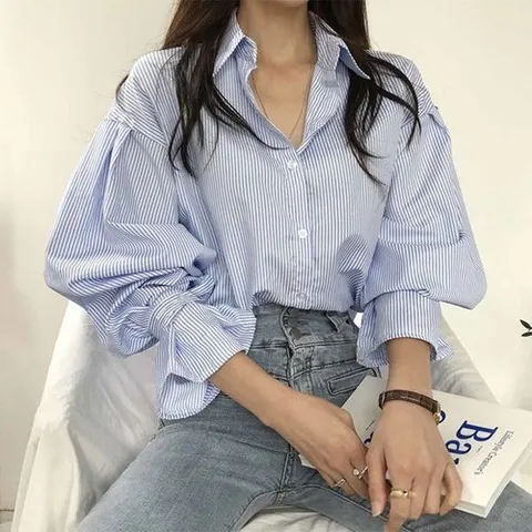 하젤 피냐 스트랩 벌룬 셔츠S0682_P320500640