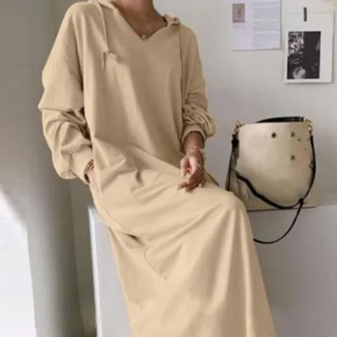 셀러허브 1 [HYIK9KYI_4B]반팔원피스 후드 롱 LD706