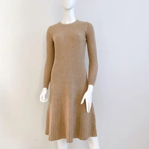 셀러허브 1 [XBI55000]하이엔드급 골지 니트 A라인 원피스 크루넥 봄