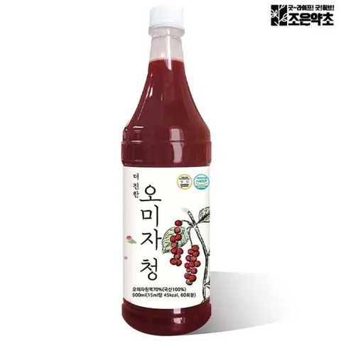 조은약초 더 진한 오미자청 원액 엑기스 900ml