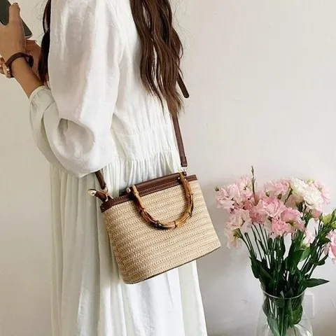 셀러허브 1 [룽스]여름가방 대나무 밀짚 왕골가방 핸들