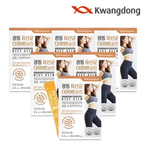 광동생활건강 유산균 다이어트 30포 6박스 / 모유유래 유산균 가르시니아