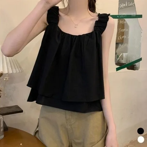 셀러허브 생활리빙 프릴 나시 블라우스 (49345229)