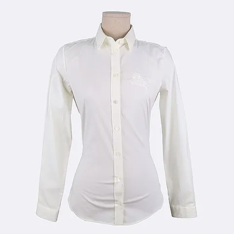 버버리 고이비토 중고명품 Burberry(버버리) 3806514 아이보리 코튼 혼방 EKD 엠브로이드 셔츠 K9735BU