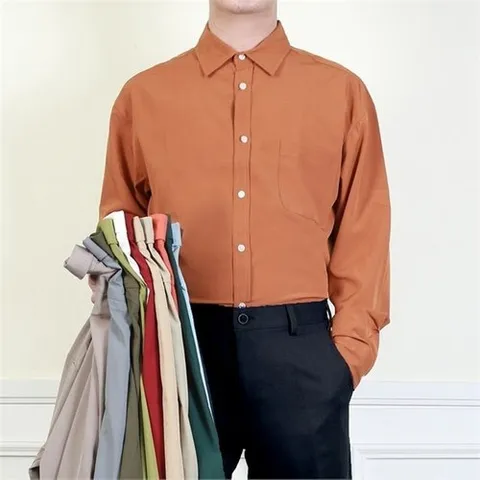 Frankie Newyork  남자 세미오버핏 셔츠 링클프리 와이셔츠 정장셔츠 남성 솔리드 남방 빅사이즈 화이트 블랙 15?_P087349418