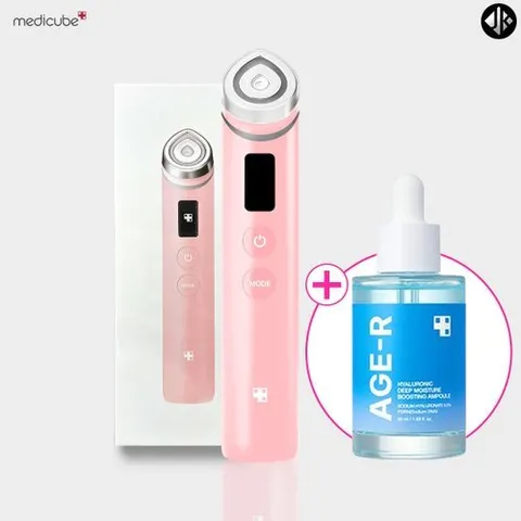 메디큐브 AGE-R 에이지알 부스터 프로 핑크 + 히알루로닉 딥 모이스처 앰플 1개
