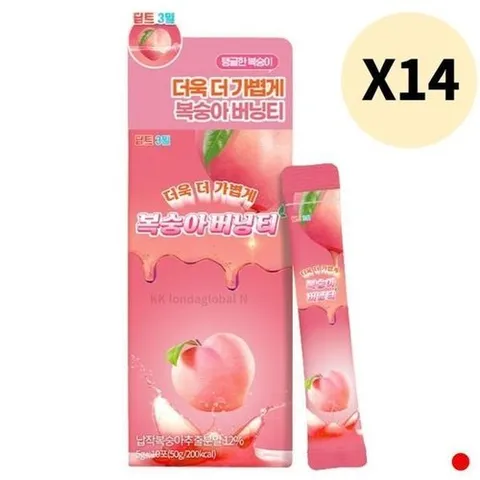 기타브랜드 딥트 3일 복숭아 버닝 티 차 음료 스틱 콜라겐 14박스_P372054991