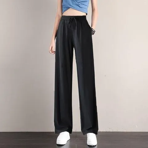 셀러허브 패션 여자 아이스 쿨 냉감 바지 여름 일자 슬랙스 LS0001