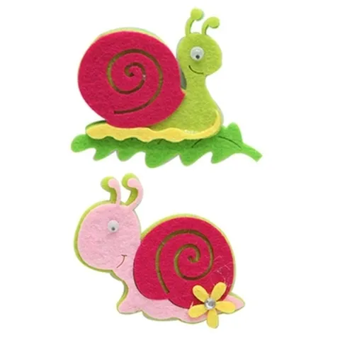 기타 유니아트 어린이집환경판 (펠트) 미니 달팽이 (2개입) 유치원환경판 구성용품 (KYR-WFJAPL1)