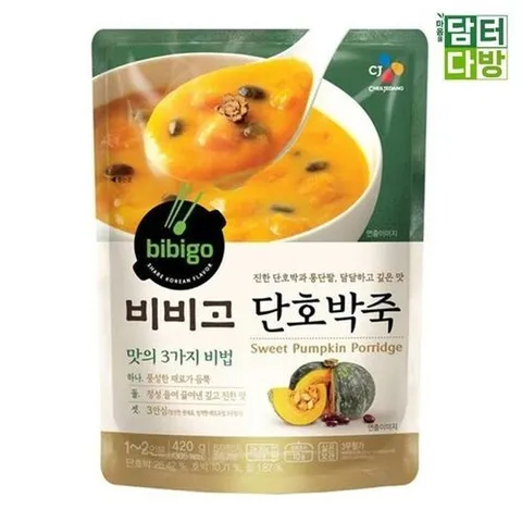 셀러허브 1 [XBF4J4NP_48]비비고 단호박죽 420g X 5개 비비고죽420g