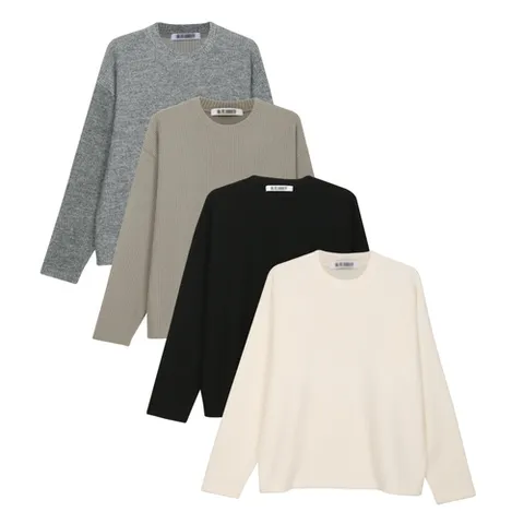 모로엠 멘즈 베이직 디자인 데일리 니트 티셔츠 5C-TSW-Q048