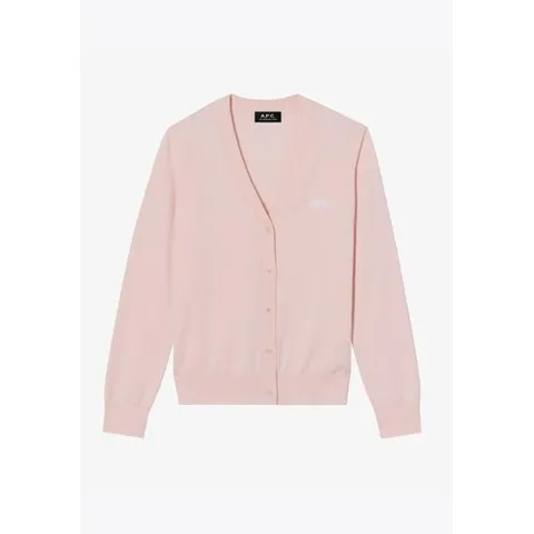 아페쎄 25SS 아페쎄 가디건 COGDKF22318FAB ROSE PALE DOM