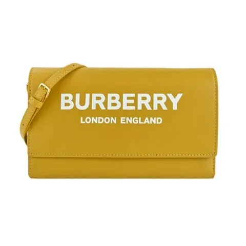 버버리 헤이즐미어 로고 포인트 레더 크로스 바디백 80463081