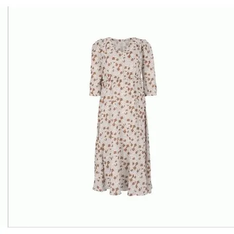 비지트인뉴욕 프린트 볼륨 7부 롱 원피스 VA4OP70SG