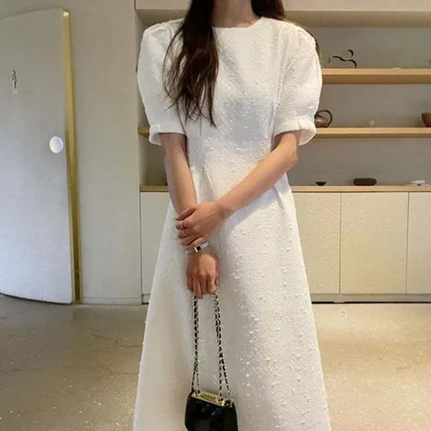 패션플러스 [모노무드] 모노무드 트위드 셀프웨딩 피로연원피스 셀프웨딩촬영원피스