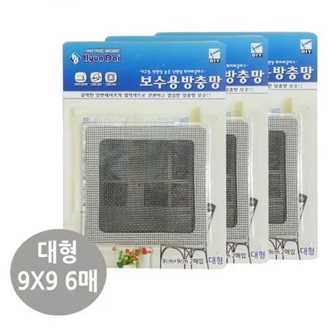 기타 보수용 방충망 수리 테이프 대형 6매 (WF6170C)