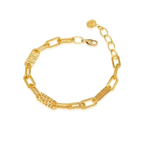 골드모아 여자 순금 팔찌 11.25g [할로우 체크컷팅]