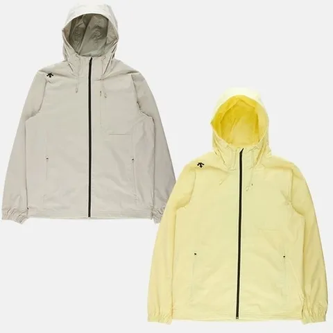 데상트 공용 베이직 간절기 후드 바람막이 자켓 SP123XJK11_P409038886