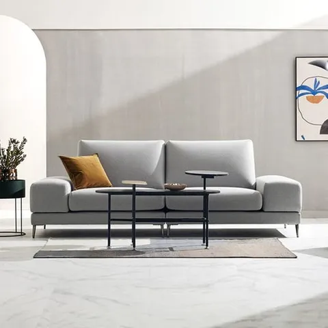 자코모 [헤드레스트 증정]스위치 모듈 와이드 3인 데이위브 패브릭 소파