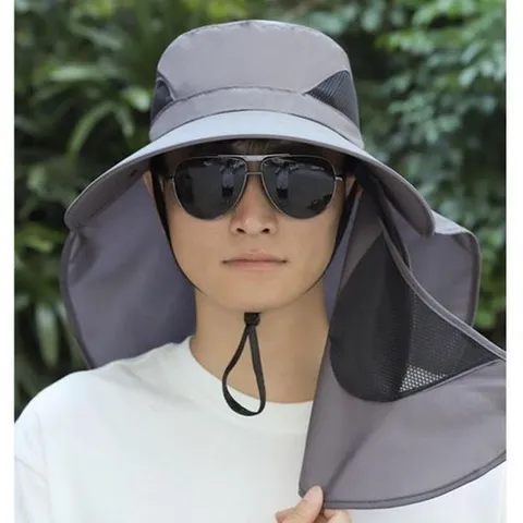 셀러허브 1 [룽스]낚시 귀농 모자 햇빛 차단 탈부착 마스크 3D (43348434)