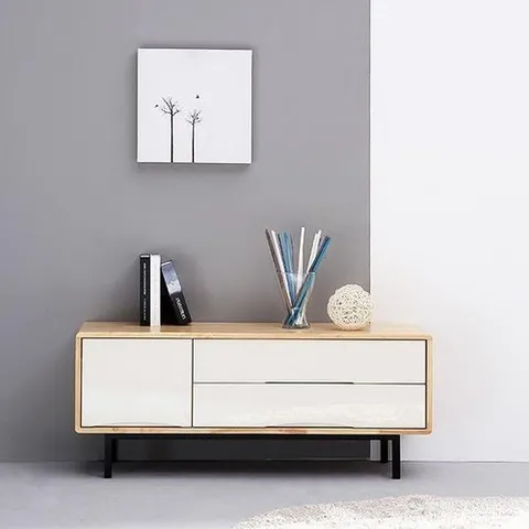 셀러허브 1 [XB867I4O]사야 2단 1200거실장 TV다이 원목거실장 티비장