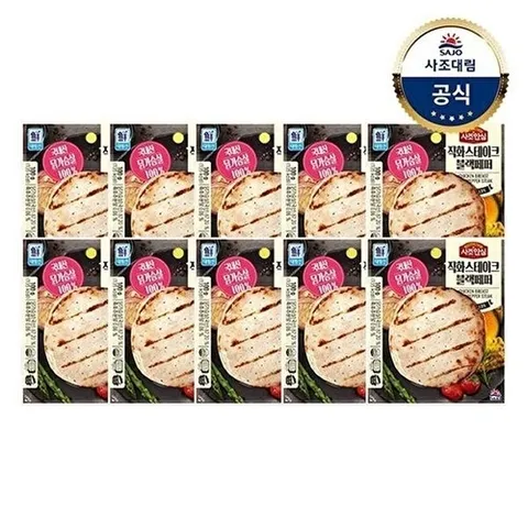 사조대림 닭가슴살 직화스테이크 블랙페퍼 100g x10개_P388889772