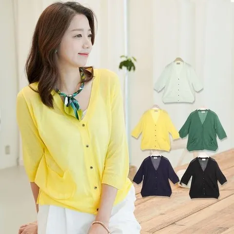 쉬즈마담 J31057 썸머 7부 쿨가디건/엄마옷/엄마선물_P326376942