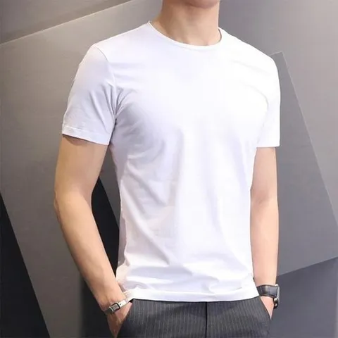 셀러허브 1 심플 빅사이즈 라운드 반팔 티셔츠 남녀공용 반팔티