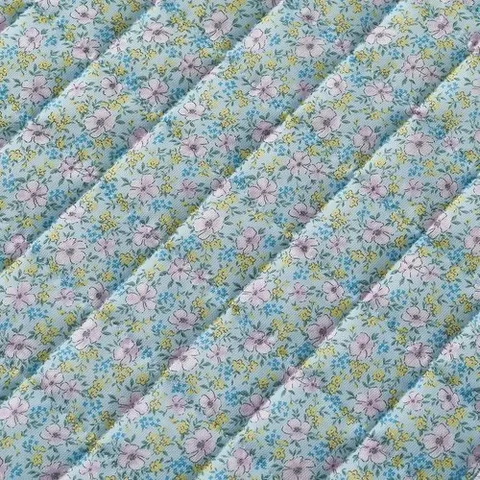 에스데코 잔꽃 인견 시원한 여름침대패드 카페트 싱글 블루 국내산