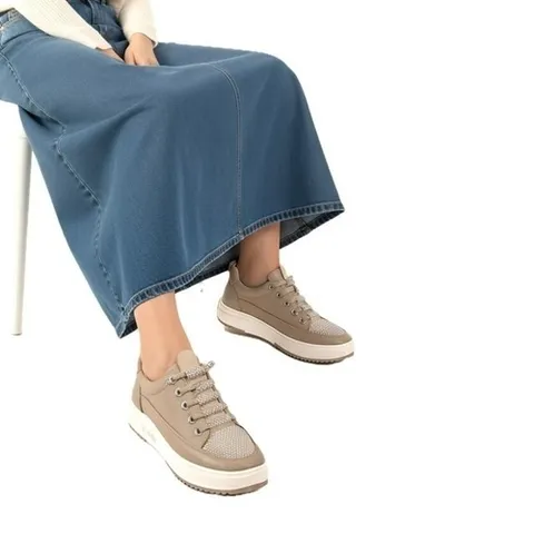 기타 여성용 편하게 신거 벗는 밴딩 끈 데일리 슈즈-그레이 큐빅장식 논슬립 아웃솔