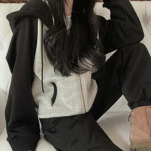 셀러허브 패션 [써니 패션] 여성 데일리 후드집업 트레이닝복 세트 (45049507)