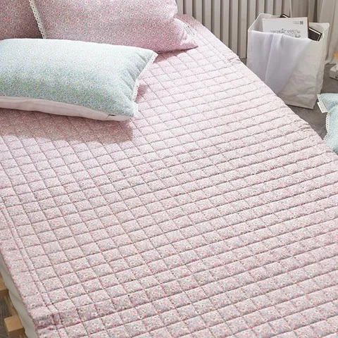 에스데코 잔꽃 인견 시원한 여름침대패드 카페트 싱글 핑크 국내산