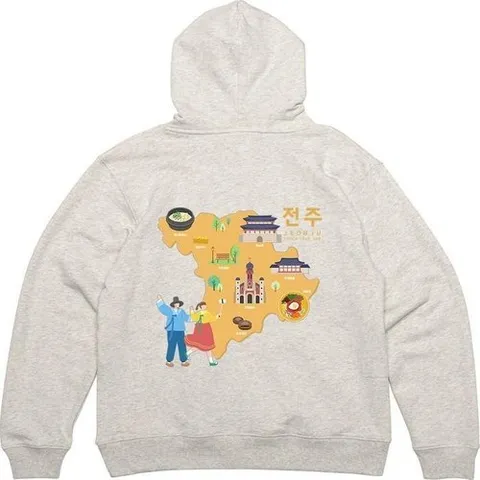 셀러허브 패션 [JHQRWO1Q_4A]후드티 프린트티셔츠 풍남문 전주 한옥마을