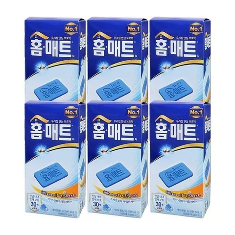 셀러허브 생활리빙 홈매트 교체용 리필 30매입 x 6개 (유통기한 26년3월9일까지)