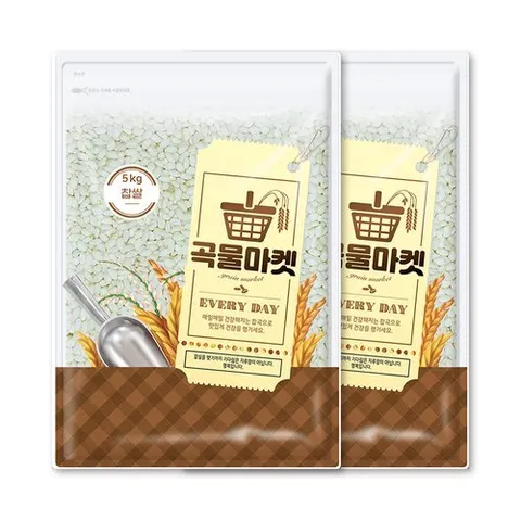 더프레시 곡물마켓 국내산 찹쌀 5kg x 2