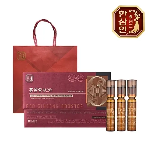 한삼인 [농협홍삼] 한삼인 홍삼정 부스터 12병 3세트+쇼핑백