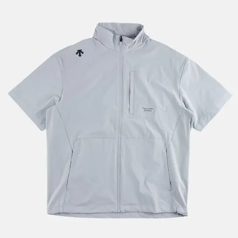데상트 공용 오버핏 반팔 바람막이 자켓 라이트그레이 SP323TWB72_P407987054