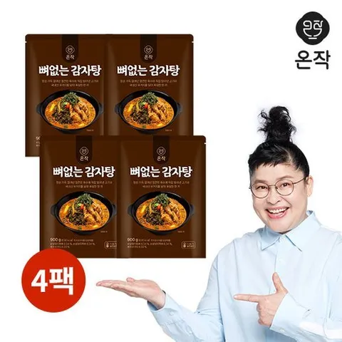 온작 뼈없는 감자탕 900g x 4팩
