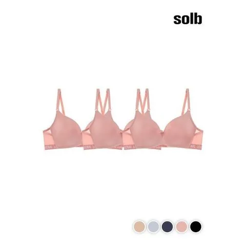 솔브 컴포트 노와이어 아웃밴드 브라 3매입GSET362_P329919601