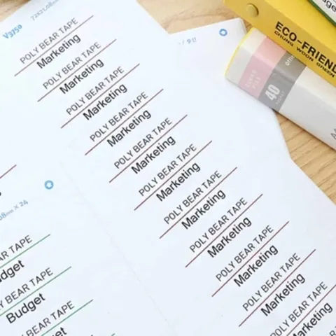 기타 화일용인덱스 화일스티커라벨지 인덱스라벨 30칸100매 (KYR-WFKHHIP)