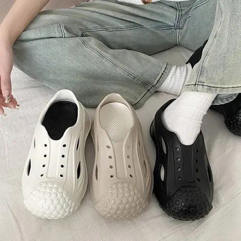 무드무드 컨츠 펀칭 플랫폼 슈즈