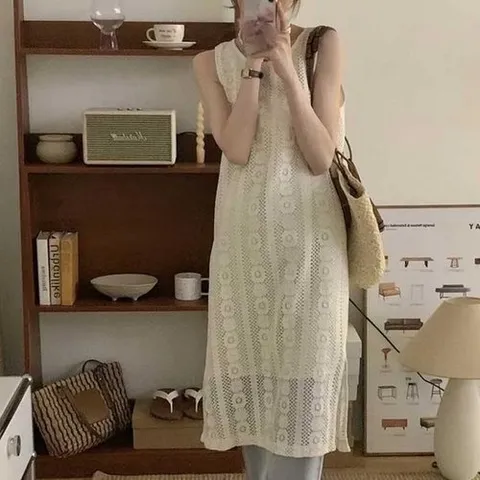 셀러허브 패션 민소매 레이스 나시 원피스 TD_1004613 (42513619)