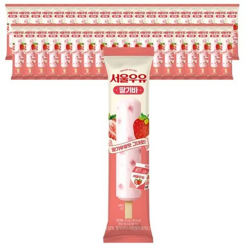 서울우유 [T]서울우유 아이스크림 딸기바 65mlx40개