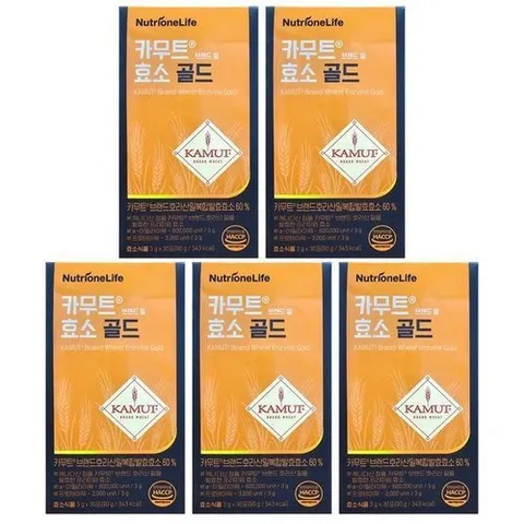 뉴트리원 뉴트리원 카무트 효소 골드 3g x 30포 5박스 HIS (38658059)