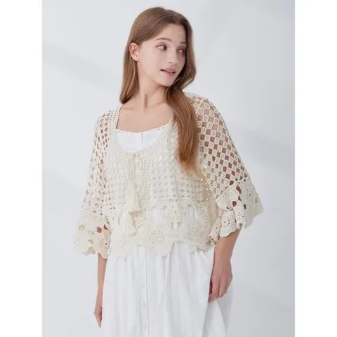 카인드베리 크로셰 펀칭 니트 KOKTQ607 2colors_P433899484