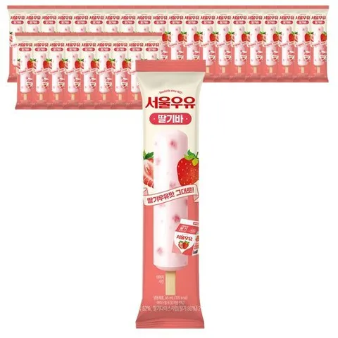 서울우유 아이스크림 딸기바 65mlx30개