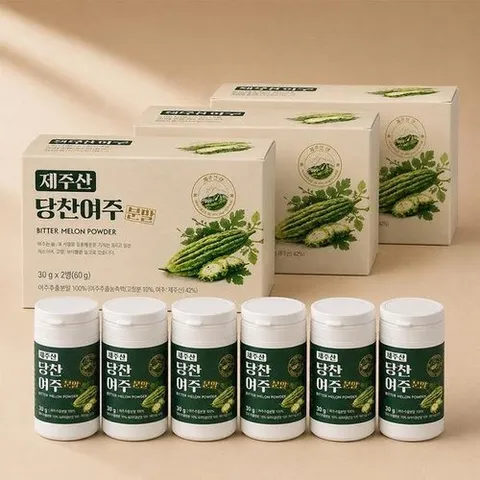 기타브랜드 GBMS 제주산 당찬 여주 분말 30g 2병 3박스_P429524555